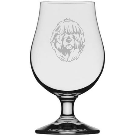 

Puli Dog Themed Etched 13.25oz Iona Beer Glass