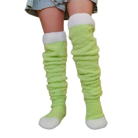 Sunisery Womens Thigh High Socks Over Knee Contrast Color Knitted Long Stockings Winter Warm Leg Warmers Socks
Sunisery Womens Thigh High Socks Over Knee Contrast Color Knitted Long Stockings Winter Warm Leg Warmers Socks