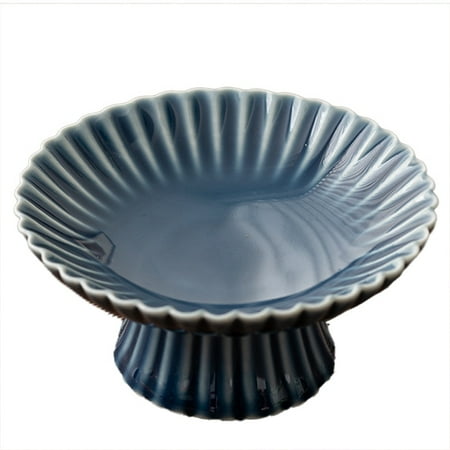 Retro Ceramic Cake Stand Fruit Dish Plate Tea Cake Tray Tea Ceremony Accessories Blue Glaze
Retro Ceramic Cake Stand Fruit Dish Plate Tea Cake Tray Tea Ceremony Accessories Blue Glaze