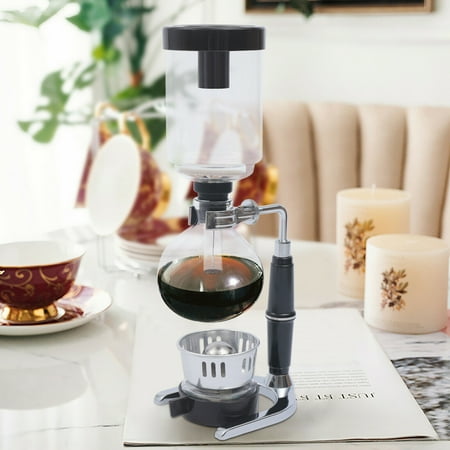 CNCEST Glass 3Cup Vacuum Unique Coffee Tea Espresso Maker Syphon Tabletop Device
CNCEST Glass 3Cup Vacuum Unique Coffee Tea Espresso Maker Syphon Tabletop Device