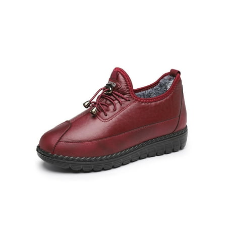 Daeful Women Snow Boots Slip On Comfort Casual Shoe Warm Flats Cold Weather Comfortable Winter Shoes Walking Red 8
Daeful Women Snow Boots Slip On Comfort Casual Shoe Warm Flats Cold Weather Comfortable Winter Shoes Walking Red 8