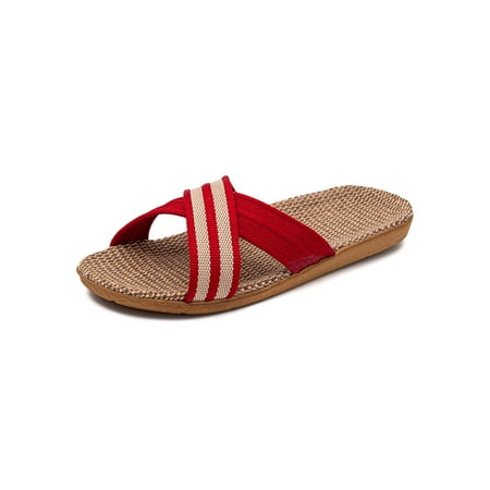 Ritualay Women Men Slides Beach Flat Sandals Linen Slide Sandal Casual Comfort Shoes Unisex Summer Red D 5-5.5
Ritualay Women Men Slides Beach Flat Sandals Linen Slide Sandal Casual Comfort Shoes Unisex Summer Red D 5-5.5