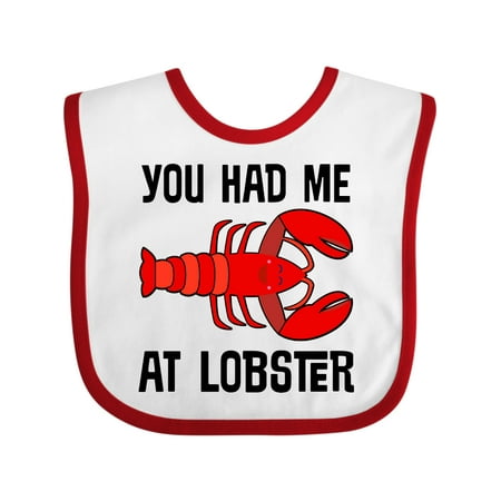 Inktastic Funny Lobster Lover Kids Seafood Gift Baby Boy or Baby Girl Bib