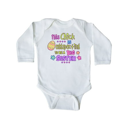 Inktastic This Chick is Eggspecting to Be a Big Sister with Egg and Flowers Gift Baby Girl Long Sleeve Bodysuit
Inktastic This Chick is Eggspecting to Be a Big Sister with Egg and Flowers Gift Baby Girl Long Sleeve Bodysuit