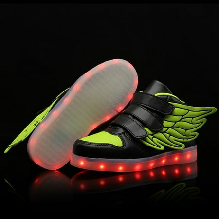 Baby shoes Children s Winged Light Shoes LED High-top Children s Light Shoes USB Rechargeable Colorful Shoes Fragarn
Baby shoes Children s Winged Light Shoes LED High-top Children s Light Shoes USB Rechargeable Colorful Shoes Fragarn