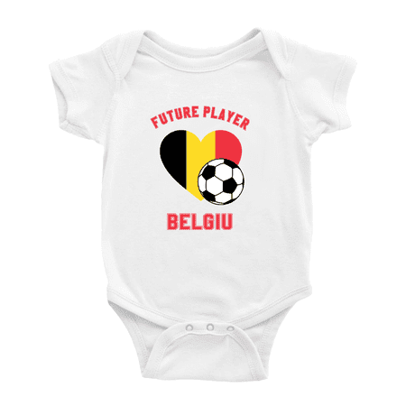 Future Soccer Player Belgiu Soccer Fan Cute Baby Bodysuit Romper (White 6-12 Months)
Future Soccer Player Belgiu Soccer Fan Cute Baby Bodysuit Romper (White 6-12 Months)