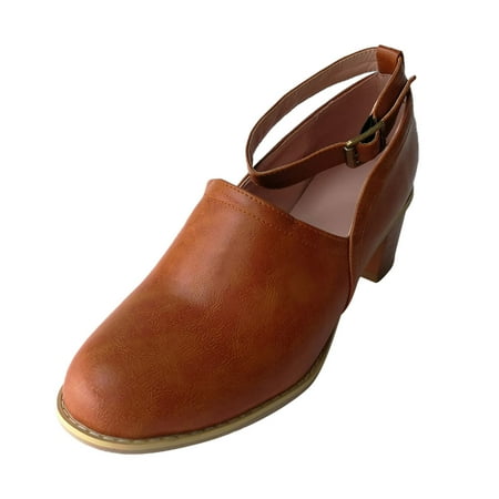 Penkiiy Fashion Faux Leather Mid-heel Chunky Heel Shoes For Ladies Summer Sandals Size 35-43
Penkiiy Fashion Faux Leather Mid-heel Chunky Heel Shoes For Ladies Summer Sandals Size 35-43