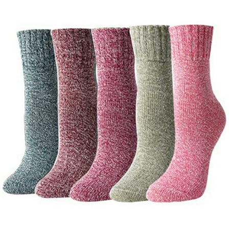 5 Pack Womens Wool Socks - Womens Winter Wool Socks Warm Socks Thick Knit Wool Cozy Crew Socks Gifts Wool Socks
5 Pack Womens Wool Socks - Womens Winter Wool Socks Warm Socks Thick Knit Wool Cozy Crew Socks Gifts Wool Socks