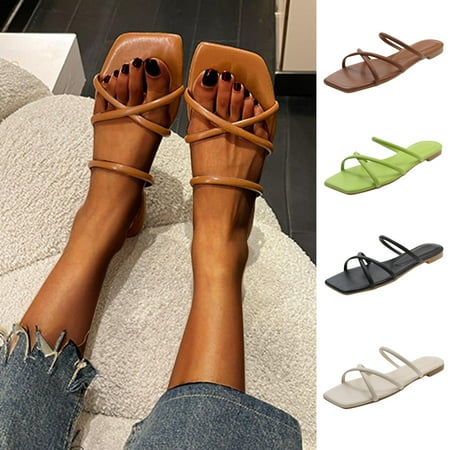 Cethrio Sandals for Women Flats Shoes- Wide Width Flat Slides Sandal Square Toe Hollow on Clearance Black Dressy Sandals/ Slides Size 7.5
Cethrio Sandals for Women Flats Shoes- Wide Width Flat Slides Sandal Square Toe Hollow on Clearance Black Dressy Sandals/ Slides Size 7.5