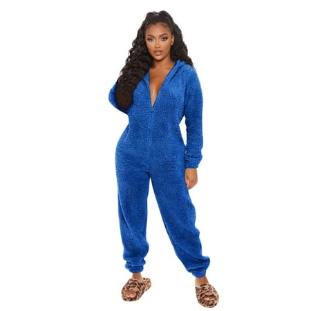 Women s Plush Romper Solid Color Pajamas Long Sleeve Fleece Hooded Jumpsuit Zipper Bunny Ears Bodysuit Fall Winter Warm Sleepwear
Women s Plush Romper Solid Color Pajamas Long Sleeve Fleece Hooded Jumpsuit Zipper Bunny Ears Bodysuit Fall Winter Warm Sleepwear