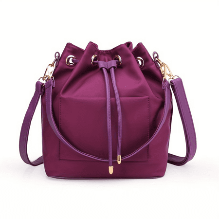 SHENZHYUSONGKJ Stylish Vintage Nylon Drawstring Bucket Shoulder Bag Trendy Casual Fashion Handbag Retro Crossbody Bag with Adjustable Strap
SHENZHYUSONGKJ Stylish Vintage Nylon Drawstring Bucket Shoulder Bag Trendy Casual Fashion Handbag Retro Crossbody Bag with Adjustable Strap
