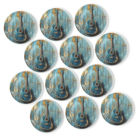 Strong Refrigerator Magnet Fridge Sticker Blue Acoustic Guitar With Scuff Marks 12Pcs Beautiful Photo Decorative Magnet Set Small Round Crystal Glass Craftwork for Refrigerator Decor
Strong Refrigerator Magnet Fridge Sticker Blue Acoustic Guitar With Scuff Marks 12Pcs Beautiful Photo Decorative Magnet Set Small Round Crystal Glass Craftwork for Refrigerator Decor
