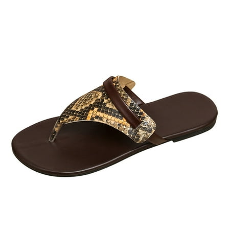 Mackneog Ladies Snake Surface Summer Round Toe Flat Casual Sandals And Slippers Gift on Clearance
Mackneog Ladies Snake Surface Summer Round Toe Flat Casual Sandals And Slippers Gift on Clearance