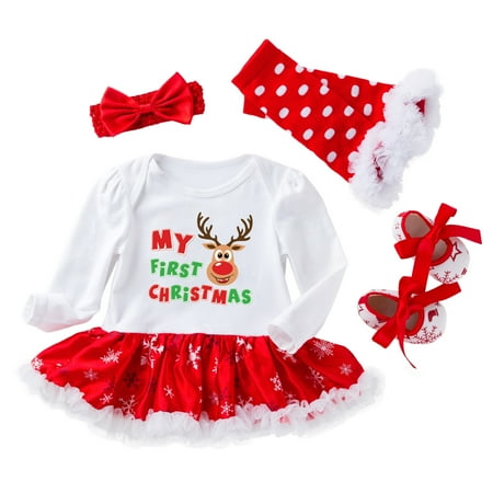 QWERTYU Newborn Infant Baby Toddler Clothing Set Outfits Bodysuit and Shoes Tights Set Christmas Long Sleeve with Headband for Girl 0-2Y
QWERTYU Newborn Infant Baby Toddler Clothing Set Outfits Bodysuit and Shoes Tights Set Christmas Long Sleeve with Headband for Girl 0-2Y