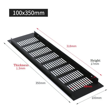 BESHOM 100mm Aluminium Rectangular Cabinet Wardrobe Air Vent Grille Ventilation-Cover
BESHOM 100mm Aluminium Rectangular Cabinet Wardrobe Air Vent Grille Ventilation-Cover