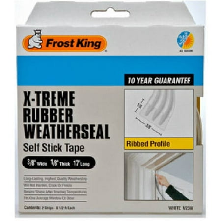Frost King V23WA Sub Zero Premium Weather-Strip White 3/8 x 1/8