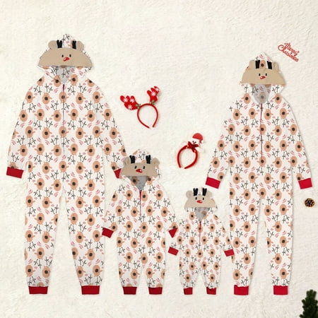 YYDGH Family Christmas Pjs Matching Sets Jumpsuit Onesie with Hood Xmas Deer Elk Print Christmas Family Matching Pajamas
YYDGH Family Christmas Pjs Matching Sets Jumpsuit Onesie with Hood Xmas Deer Elk Print Christmas Family Matching Pajamas