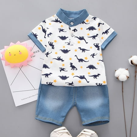 Yubatuo Toddler Kids Baby Boy Dinosaur T Shirt Tops+ Denim Shorts Pants 2pcs Clothes SetWhite110/XL
Yubatuo Toddler Kids Baby Boy Dinosaur T Shirt Tops+ Denim Shorts Pants 2pcs Clothes SetWhite110/XL