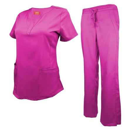 M&M SCRUBS Women s Ultra Soft Stretch Drop-Neck 2 Pocket Scrub Top and Pants 82009200 (Hot Pink Medium)
M&M SCRUBS Women s Ultra Soft Stretch Drop-Neck 2 Pocket Scrub Top and Pants 82009200 (Hot Pink Medium)