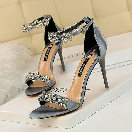 Women‘s Ankle Strap Stiletto Sandals Open Toe Rhinestone High Heels Valentine‘s Day Heels
Women‘s Ankle Strap Stiletto Sandals Open Toe Rhinestone High Heels Valentine‘s Day Heels