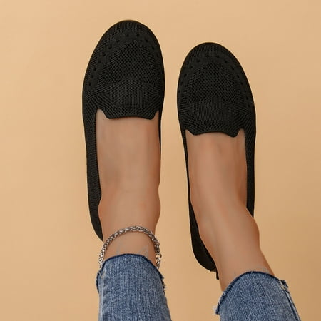 XDDST Womens Shoes Casual Flat Women s Fashion Round Head Flying Woven Breathable Single Shoes A Slip On Soft Sole Comfortable Casual Shoes Black
XDDST Womens Shoes Casual Flat Women s Fashion Round Head Flying Woven Breathable Single Shoes A Slip On Soft Sole Comfortable Casual Shoes Black