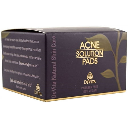 Devita Acne Solution Pads, 2 OZ