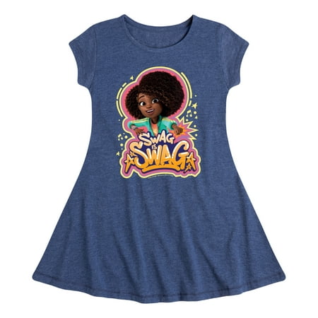 

Karma s World - Swag Is Swag - Toddler And Youth Girls Fit And Flare Dress