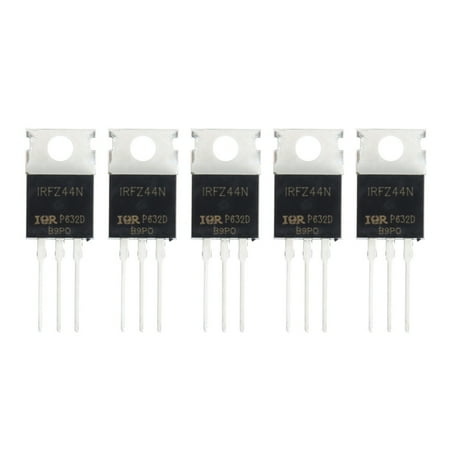 5PCS IRFZ44N TO220 IRFZ44NPBF 55V / 49A Straight TO-220 NMOS FET IRFZ44 IC New
5PCS IRFZ44N TO220 IRFZ44NPBF 55V / 49A Straight TO-220 NMOS FET IRFZ44 IC New