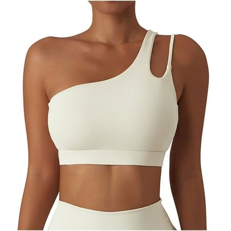 Yedhsi One Shoulder Sports Bras for Women Wirefree Yoga Bra Medium Support One Strap Sports Bra
Yedhsi One Shoulder Sports Bras for Women Wirefree Yoga Bra Medium Support One Strap Sports Bra