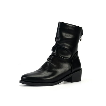 Lacyhop Ladies Stretchy Boot Round Toe Shoes High Top Chunky Heel Boots Work Anti-Slip Breathable Slouchy Black 6.5
Lacyhop Ladies Stretchy Boot Round Toe Shoes High Top Chunky Heel Boots Work Anti-Slip Breathable Slouchy Black 6.5