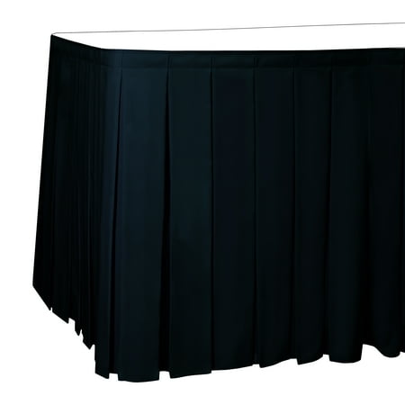 Ultimate Textile Polyester Table Skirt - 42 Cocktail Bar Height