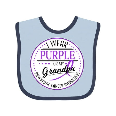 Inktastic I Wear Purple for My Grandpa- Pancreatic Cancer Awareness Gift Baby Boy or Baby Girl Bib
Inktastic I Wear Purple for My Grandpa- Pancreatic Cancer Awareness Gift Baby Boy or Baby Girl Bib