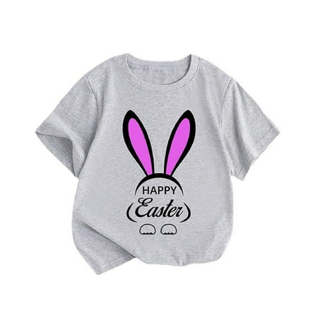Summer New Children s Clothing Style Girls Short Sleeve T Shirt Purple Easter Bunny Printed Round Neck Children T Shirt
Summer New Children s Clothing Style Girls Short Sleeve T Shirt Purple Easter Bunny Printed Round Neck Children T Shirt