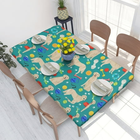 Home Deluxe Tablecloth Dog Breeds Dog Toys Waterproof Elastic Rim Edged Table Cover- For Christmas Parties And Picnics 4ft
Home Deluxe Tablecloth Dog Breeds Dog Toys Waterproof Elastic Rim Edged Table Cover- For Christmas Parties And Picnics 4ft