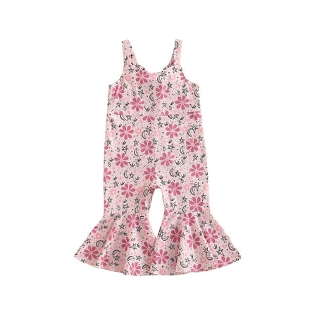 Bagilaanoe Toddler Baby Girl Jumpsuit Sleeveless Floral Print Bell-Bottom Romper Overalls 12M 18M 24M 3T 4T 5T Kids Long Flared Pants
Bagilaanoe Toddler Baby Girl Jumpsuit Sleeveless Floral Print Bell-Bottom Romper Overalls 12M 18M 24M 3T 4T 5T Kids Long Flared Pants