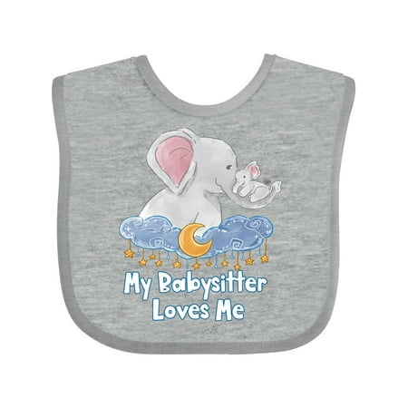 Inktastic My Babysitter Loves Me Cute Elephants Clouds Moon and Stars Gift Baby Boy or Baby Girl Bib
Inktastic My Babysitter Loves Me Cute Elephants Clouds Moon and Stars Gift Baby Boy or Baby Girl Bib