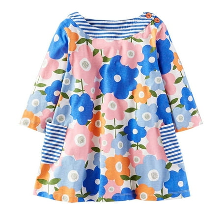 Breampot European and American style girls long-sleeved dress knitted cotton autumn cartoon print princess skirt A-line children s skirt 5T
Breampot European and American style girls long-sleeved dress knitted cotton autumn cartoon print princess skirt A-line children s skirt 5T