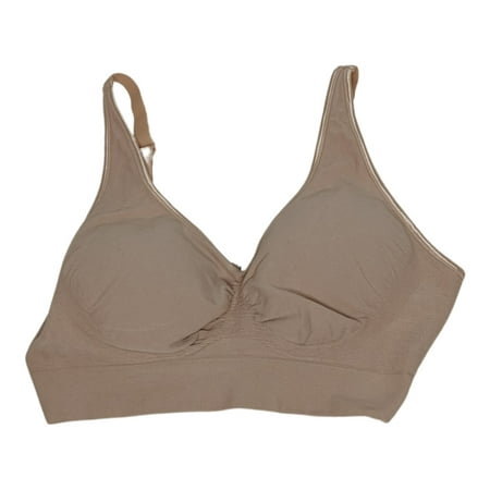 Breezies Sz M Seamless Cotton Wirefree Lounge Bra Removable Pads Beige A393516 Regular Size
Breezies Sz M Seamless Cotton Wirefree Lounge Bra Removable Pads Beige A393516 Regular Size