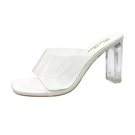 Fashion Women s Casual Shoes Breathable Thick-soled Chunky High Heels Sandals Flock White slipper for Women
Fashion Women s Casual Shoes Breathable Thick-soled Chunky High Heels Sandals Flock White slipper for Women