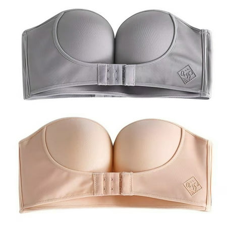 Girls No Rims Gather Bra Gathered Bra Strapless Invisible Fashion Underwear Women s Small Breasts Thickened 80AB One Black One Gray
Girls No Rims Gather Bra Gathered Bra Strapless Invisible Fashion Underwear Women s Small Breasts Thickened 80AB One Black One Gray