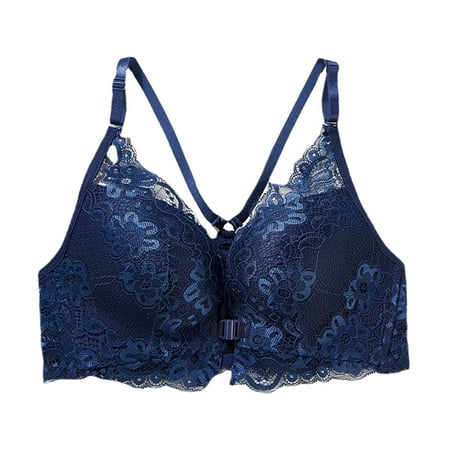 wendunide bras for women Women Lace Without Steel Ring Front Buckle Beautiful Back Cross Bra Underwear Bra Blue 40
wendunide bras for women Women Lace Without Steel Ring Front Buckle Beautiful Back Cross Bra Underwear Bra Blue 40