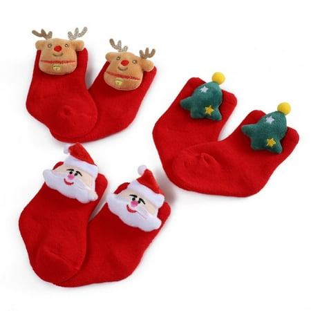 3 Pairs Toddler Warm Socks Baby Christmas Socks Cartoon Knitted Socks Fall Winter Fuzzy Socks Infant Toddler Socks
3 Pairs Toddler Warm Socks Baby Christmas Socks Cartoon Knitted Socks Fall Winter Fuzzy Socks Infant Toddler Socks