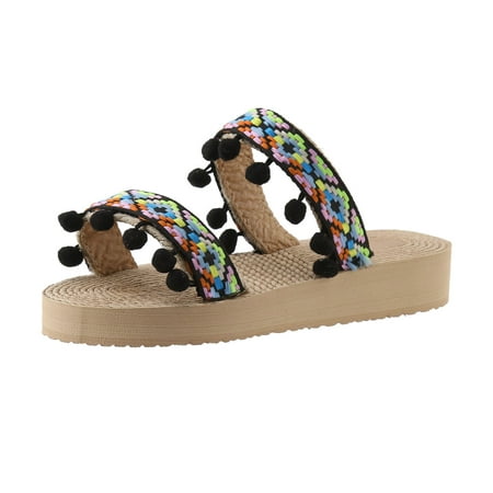 KmaiSchai Flip Flop Heeled Sandals With Double Straps Fashion Spring And Summer Women Slippers Thick Bottom Flat Bottom Slip On Lightweight Open Toe Colorful Embroidery Ethnic Style Women S Bow Tie
KmaiSchai Flip Flop Heeled Sandals With Double Straps Fashion Spring And Summer Women Slippers Thick Bottom Flat Bottom Slip On Lightweight Open Toe Colorful Embroidery Ethnic Style Women S Bow Tie