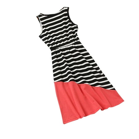 TAIAOJING Baby Kid Girls Dress Summer Striped Stitching Parent-child Mother And Daughter Dress
TAIAOJING Baby Kid Girls Dress Summer Striped Stitching Parent-child Mother And Daughter Dress