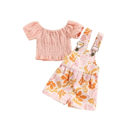 Bagilaanoe 2Pcs Toddler Baby Girls Overalls Dress Set Short Sleeve T-shirt Tops + Suspender Skirt 9M 12M 24M 3T 4T 5T Kids Casual Outfits 
Bagilaanoe 2Pcs Toddler Baby Girls Overalls Dress Set Short Sleeve T-shirt Tops + Suspender Skirt 9M 12M 24M 3T 4T 5T Kids Casual Outfits