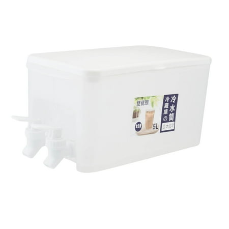 Paiwinds 5L Large Capacityre Double Tap Frigerator Cold Kettle with Faucet Fruit Teapot Lemonade Bucket
Paiwinds 5L Large Capacityre Double Tap Frigerator Cold Kettle with Faucet Fruit Teapot Lemonade Bucket