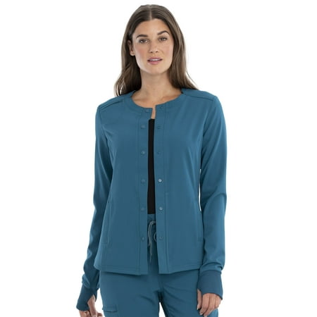 Cherokee Euphoria Women s Warm Up Scrubs Jacket Snap Front CK387A
Cherokee Euphoria Women s Warm Up Scrubs Jacket Snap Front CK387A