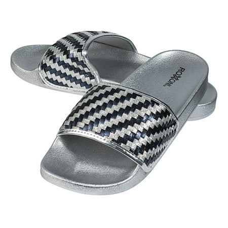 Roxoni Women s Slide Sandal with A Woven Designed Strap -sizes 6 to 11 -style #3113
Roxoni Women s Slide Sandal with A Woven Designed Strap -sizes 6 to 11 -style #3113