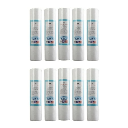 10Pcs Replacement Water Sediment Filters (5 Micrometer) 2.5 inch x 10 inch Cartridges
10Pcs Replacement Water Sediment Filters (5 Micrometer) 2.5 inch x 10 inch Cartridges