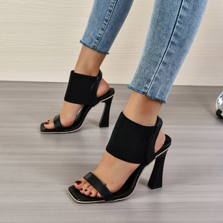 XIAQUJ Ladies British Style Solid Color Leather Open Toe Square Head Thick High Heel Sandals Sandals for Women Black 7.5(39)
XIAQUJ Ladies British Style Solid Color Leather Open Toe Square Head Thick High Heel Sandals Sandals for Women Black 7.5(39)